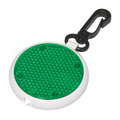 Green Light Up Round Clip on Reflector